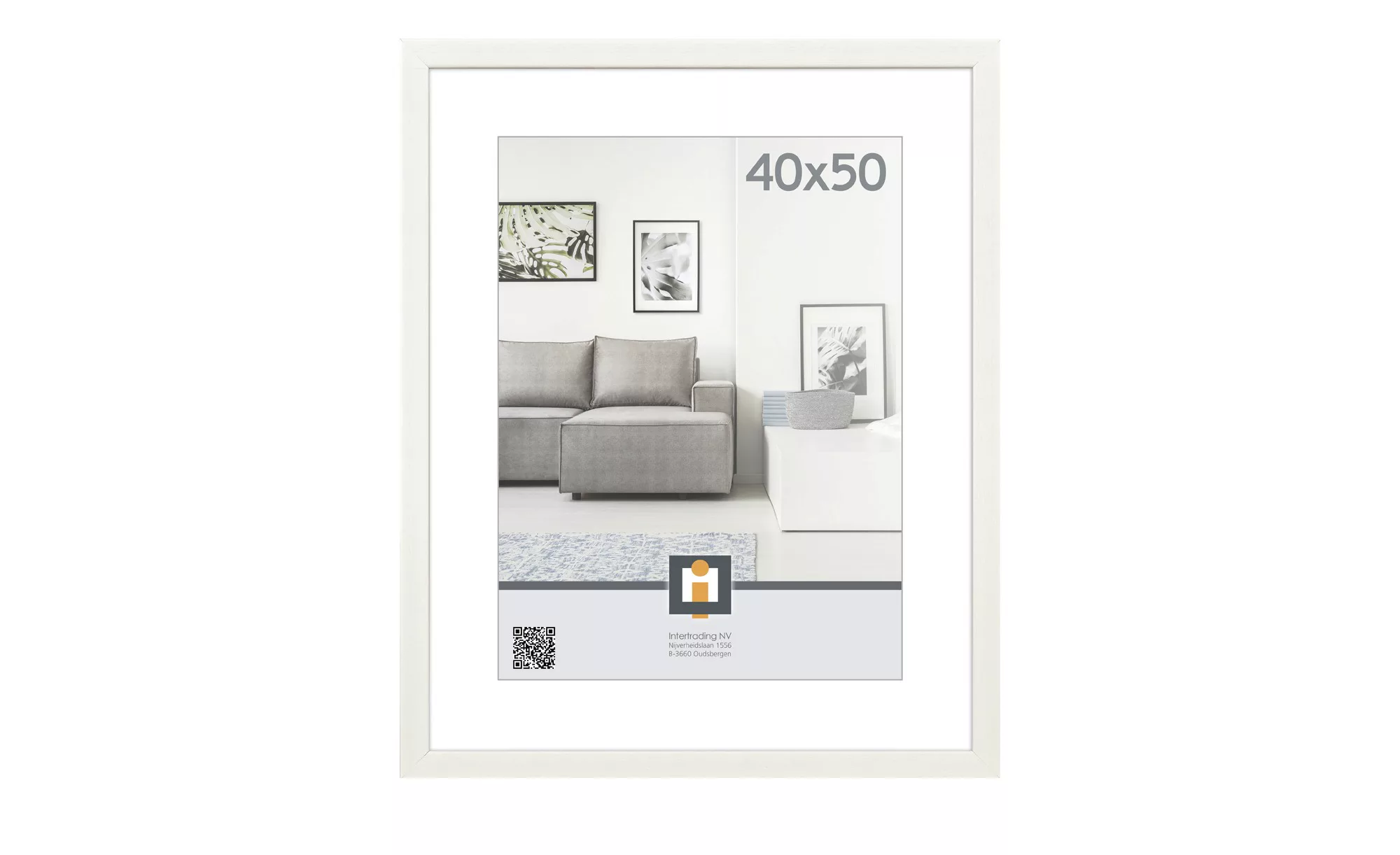 Bilderrahmen 40x50cm  Livorno - weiß - 41 cm - 51 cm - 1,4 cm - Sconto günstig online kaufen