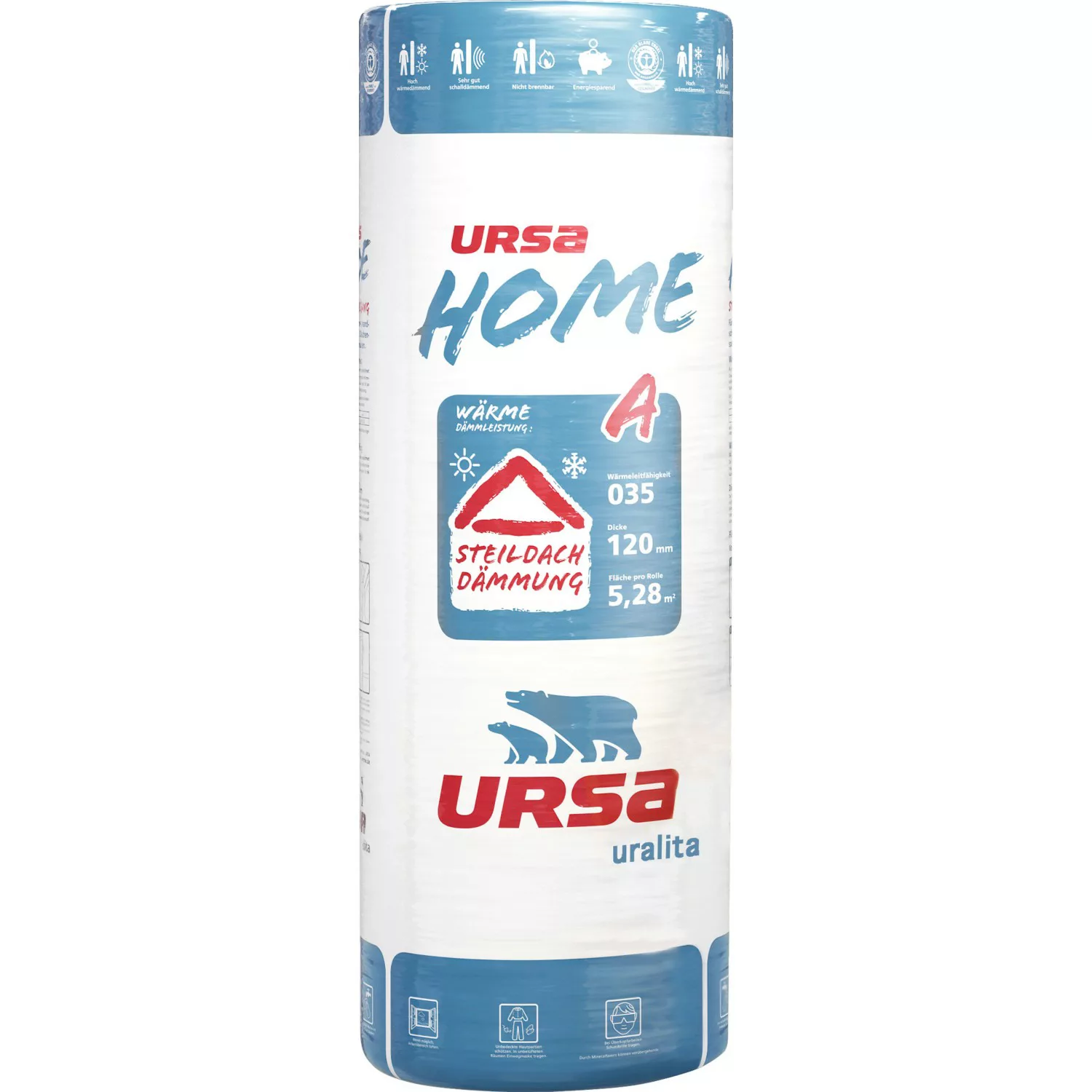 Ursa Home Klemmfilz Dämmplatte aus Glaswolle WLG 035 120 mm günstig online kaufen