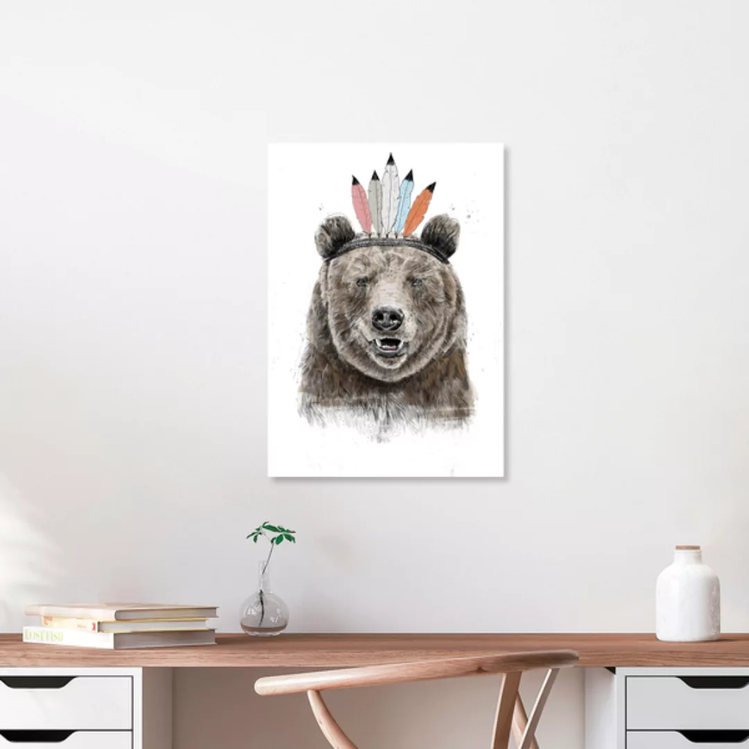 Poster / Leinwandbild - Festival Bear günstig online kaufen