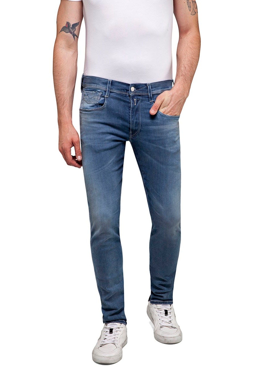 Replay Slim-fit-Jeans "ANBASS HYPERFLEX BIO" günstig online kaufen