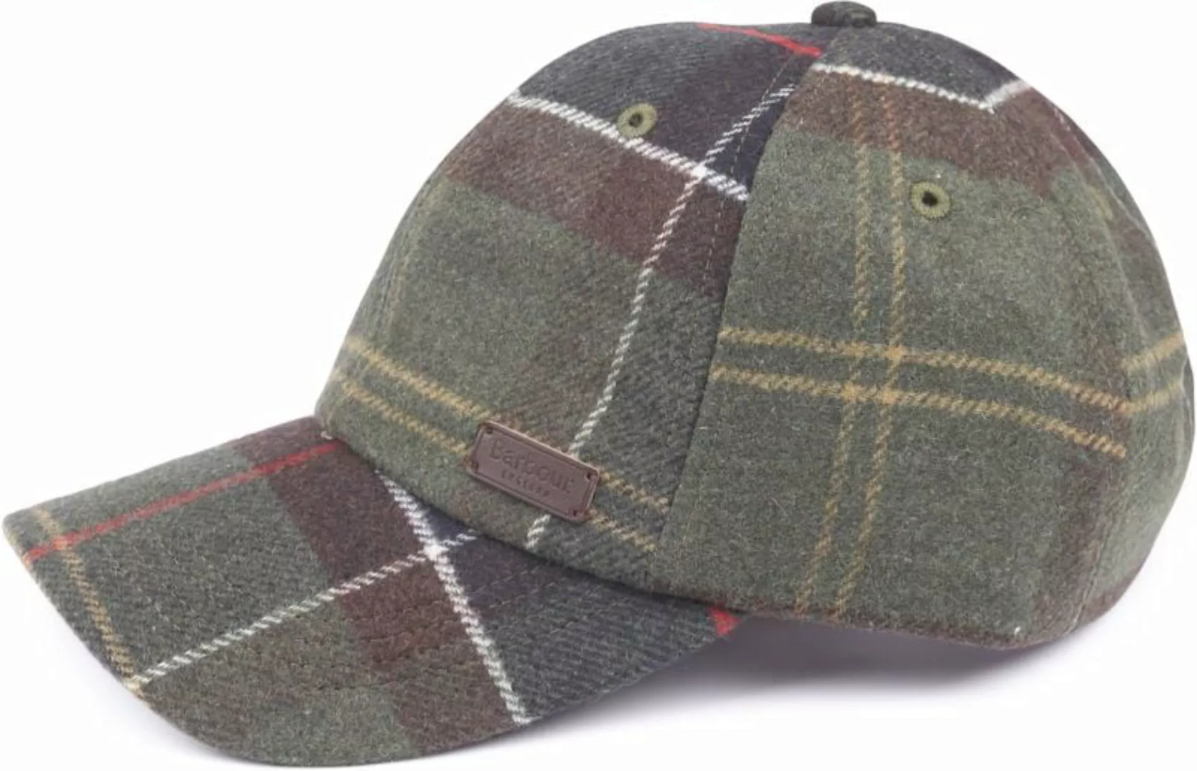 Barbour Galingtale Tartan Kappe  Kariert Wool Mix Grün - günstig online kaufen