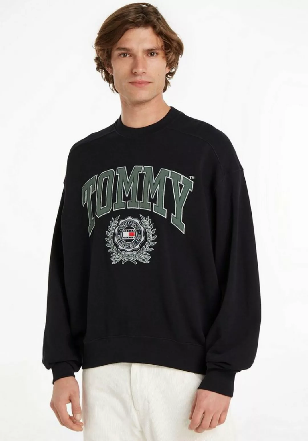 Tommy Jeans Sweatshirt TJM BOXY COLLEGE GRAPHIC CREW günstig online kaufen