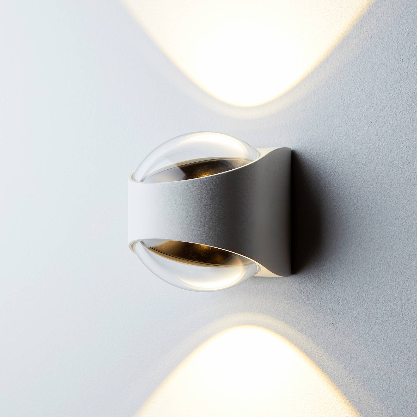 LOOM DESIGN Saga LED-Außenwandleuchte up/down weiß günstig online kaufen