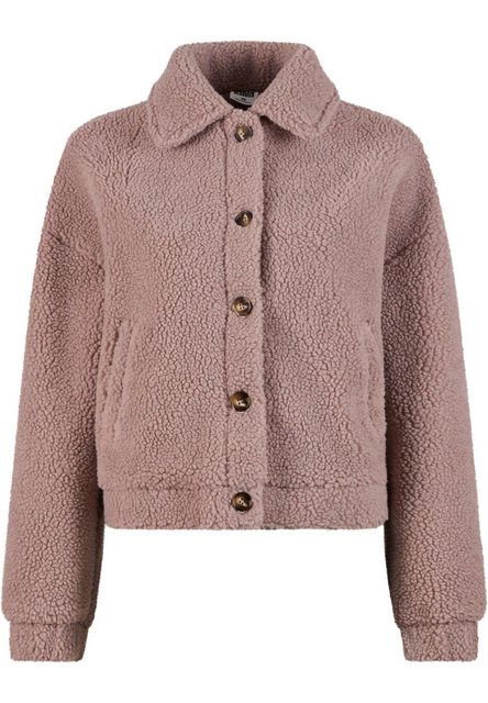 URBAN CLASSICS Allwetterjacke Urban Classics Ladies Short Sherpa Button Jac günstig online kaufen