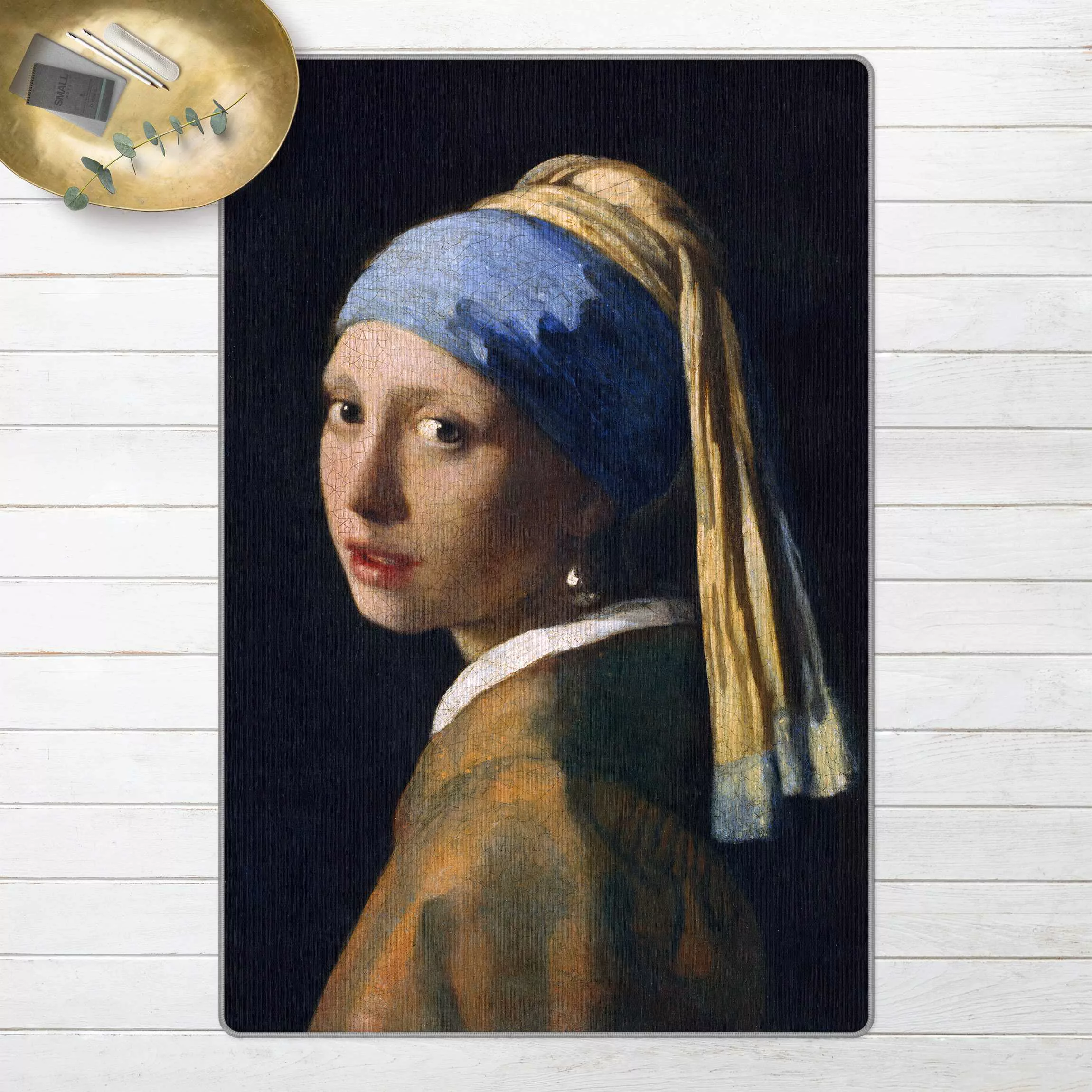 Teppich Jan Vermeer van Delft - Das Mädchen mit dem Perlenohrgehänge günstig online kaufen