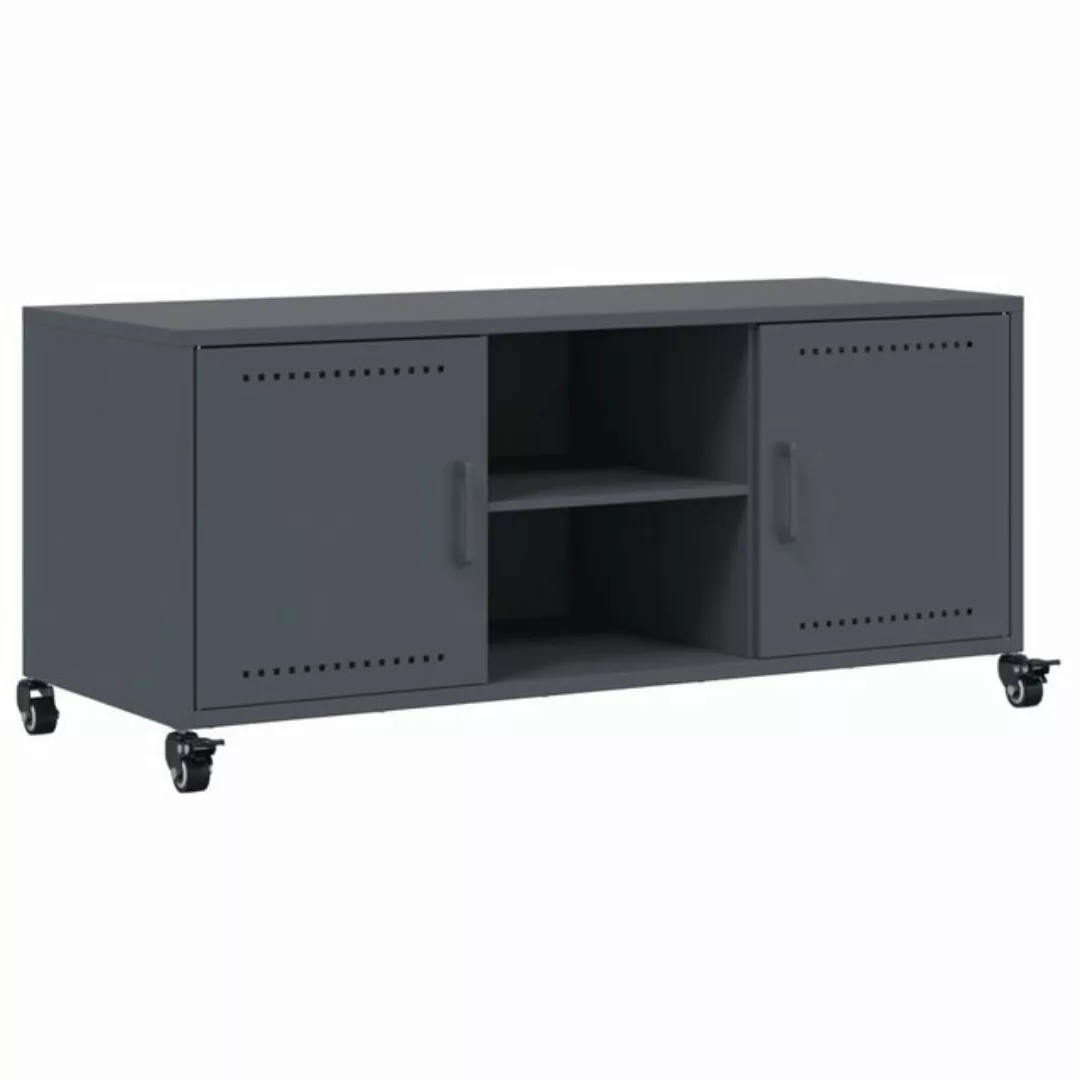 vidaXL TV-Schrank TV-Schrank Anthrazit 100,5x39x43,5 cm Kaltgewalzter Stahl günstig online kaufen