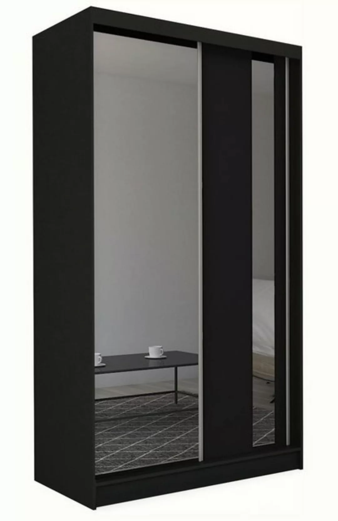 Compleo Schwebetürenschrank SANDY mit Spiegel, Modern Kleiderschrank, (120, günstig online kaufen