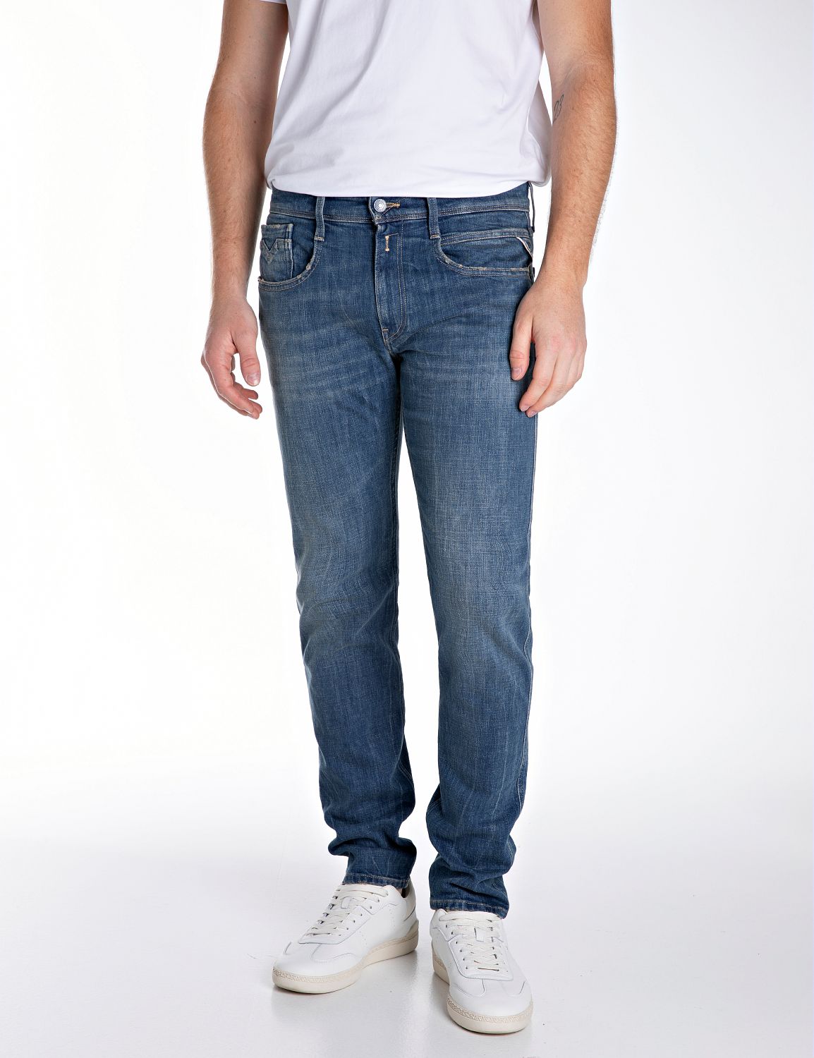 Replay Slim-fit-Jeans "ANBASS", mit Washed-Optik günstig online kaufen