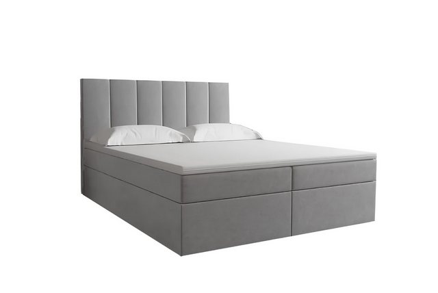 JVmoebel Bett Bett Boxspring Braun Design Bett XXL Big Polster Hotel Modern günstig online kaufen