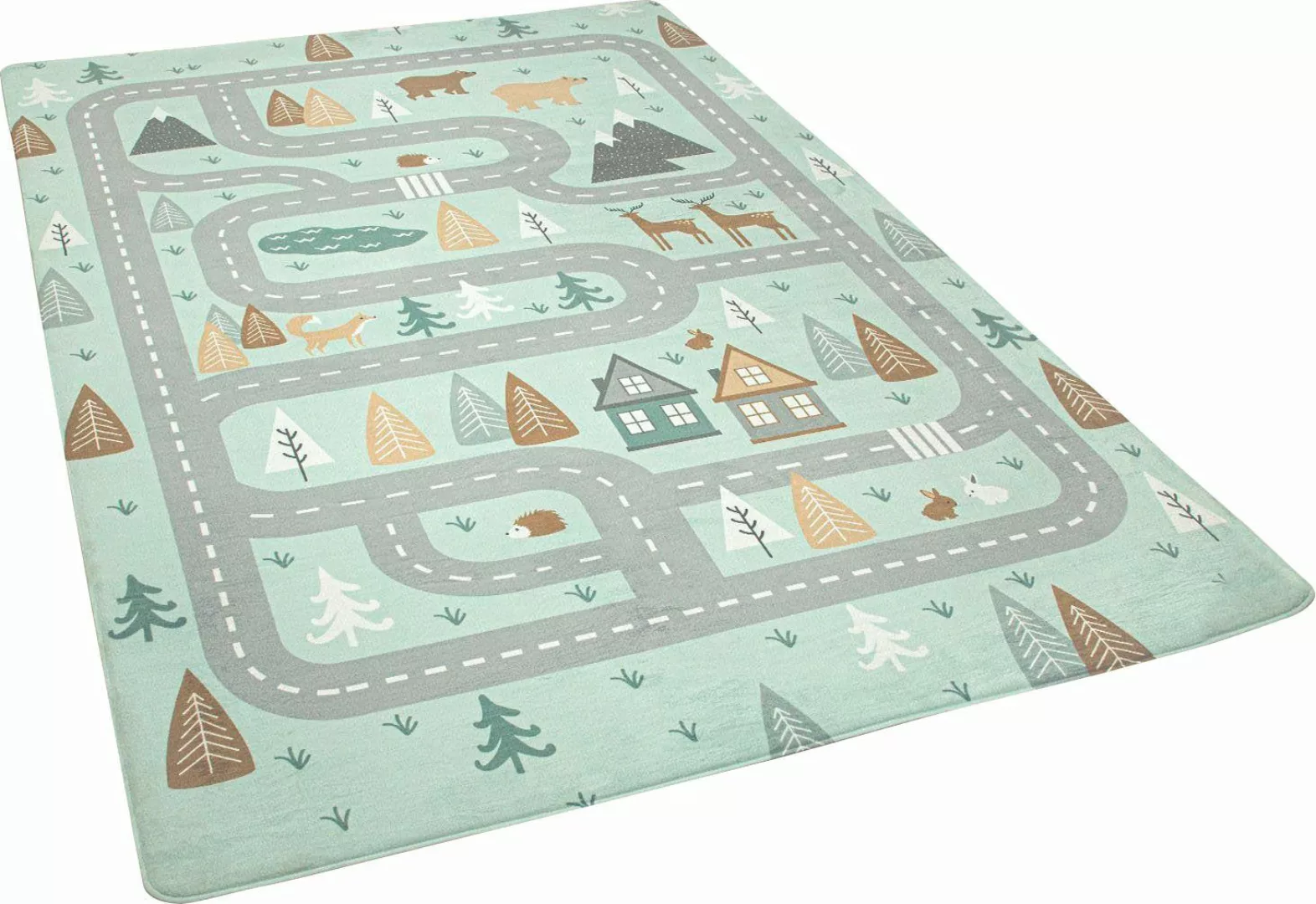 Paco Home Kinderteppich »Chicos 550«, rechteckig, 2 mm Höhe, Flachgewebe, S günstig online kaufen