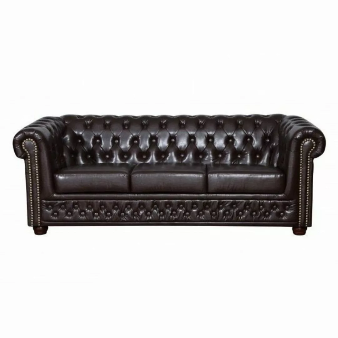 JVmoebel Sofa Braune Chesterfield Sofagarnitur Polster Design 3+2 Set Neu, günstig online kaufen