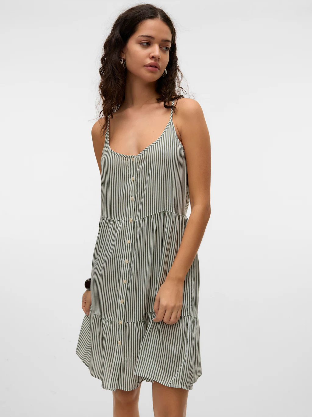 Vero Moda Trägerkleid "VMBUMPY SHORT SINGLET DRESS WVN GA NOOS", Sommerklei günstig online kaufen