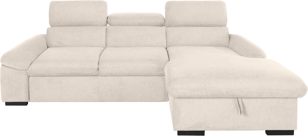 COTTA Ecksofa "Lola L-Form", (Set, mit Hocker), mit Hocker & Kopfteilfunkti günstig online kaufen