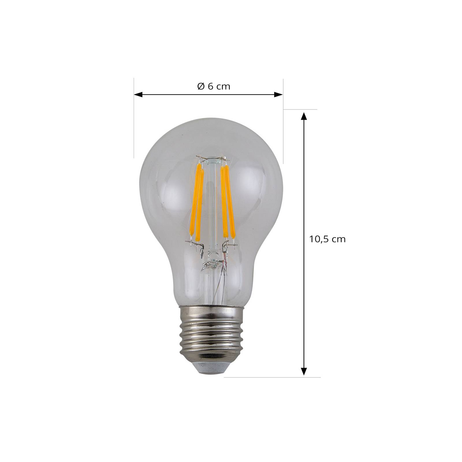 LED-Leuchtmittel Filament, klar, E27, 7,2 W, 3000K, 1521 lm günstig online kaufen