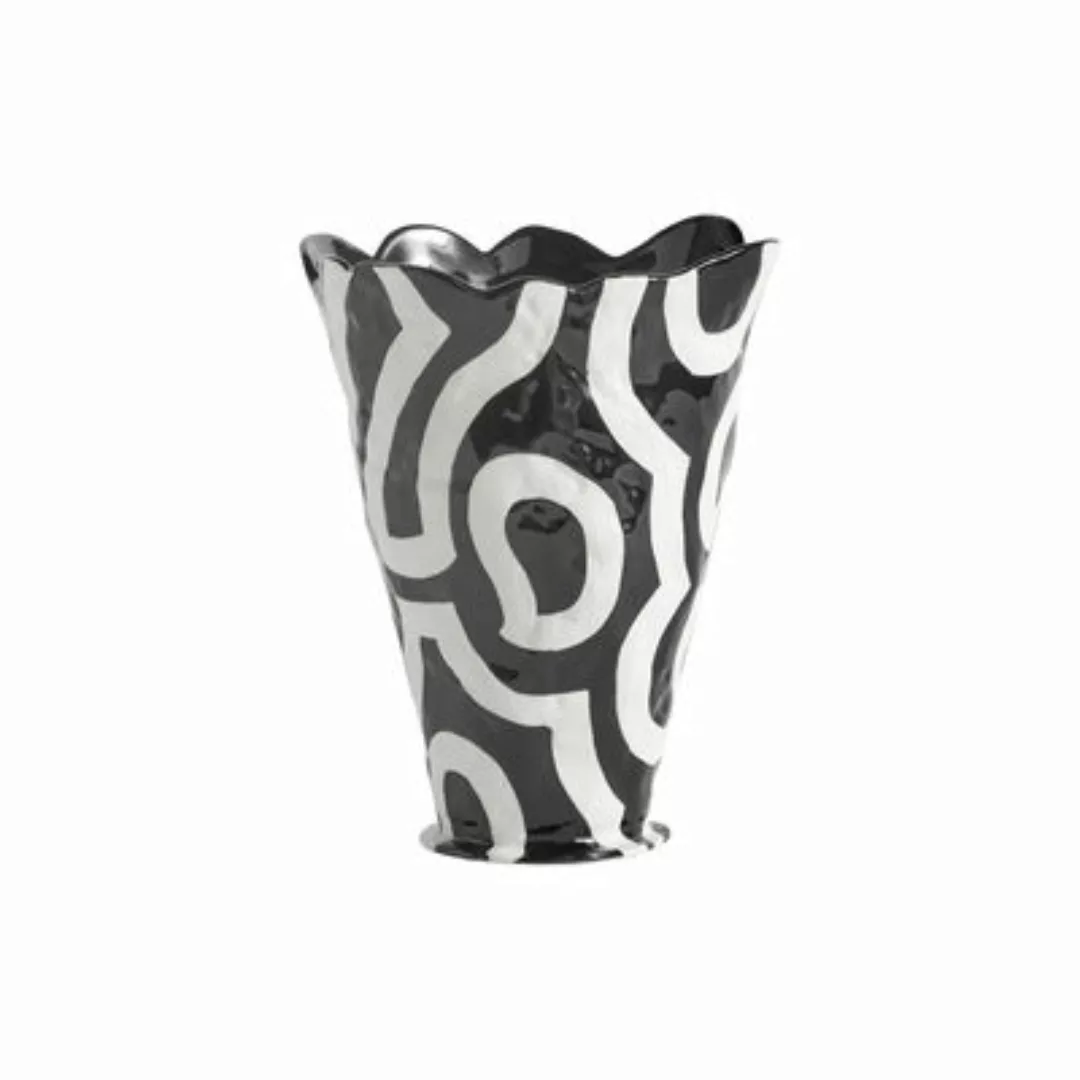 Vase Shadow keramik schwarz by Jessica Hans / Handbemalte Keramik - Hay - S günstig online kaufen