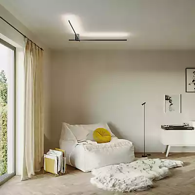 Wever & Ducré Fil Spin 1.0 Deckenleuchte LED, schwarz matt günstig online kaufen