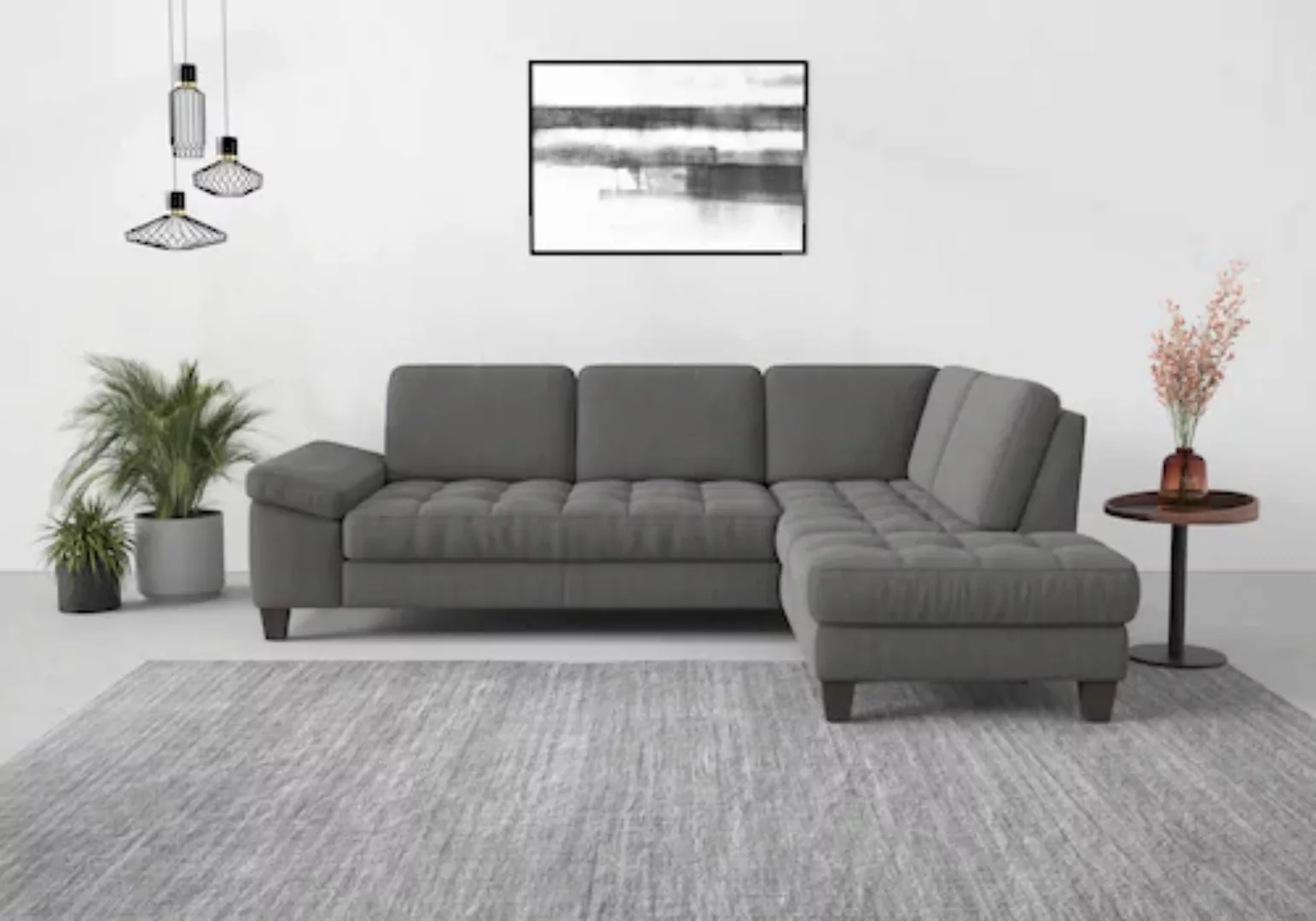 sit&more Ecksofa »Westham L-Form«, mit Ottomane, mit oder ohne Bettfunktion günstig online kaufen