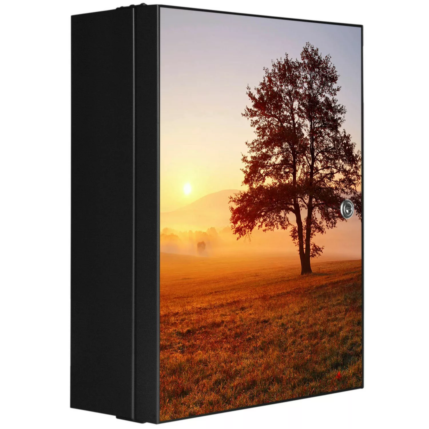 Banjado XXL Medizinschrank Abschliessbar 35x46x15cm Arzneischrank Anthrazit günstig online kaufen