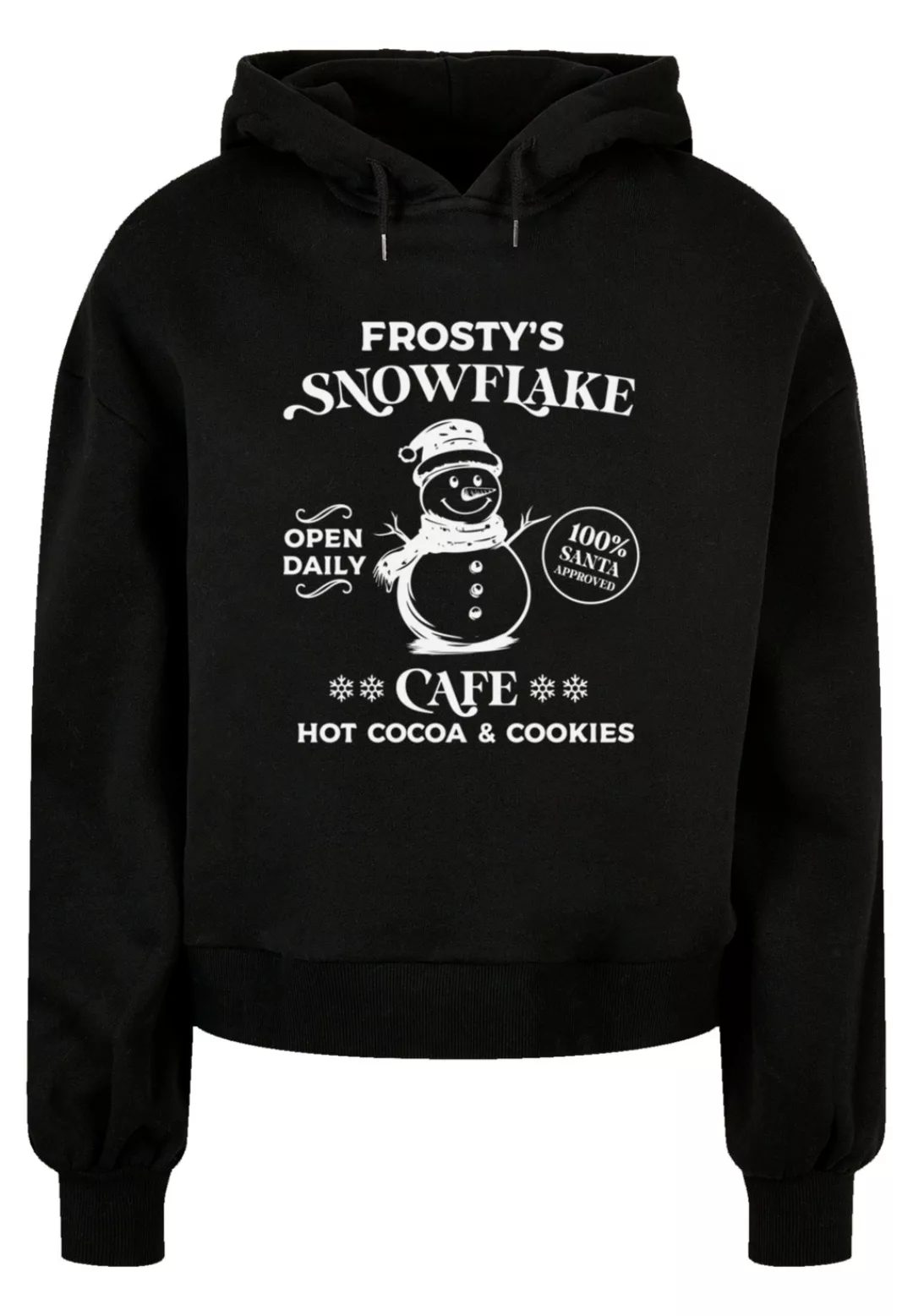 F4NT4STIC Kapuzenpullover "Frostys Snowflake Cafe Retro Weihnachten Sign", günstig online kaufen