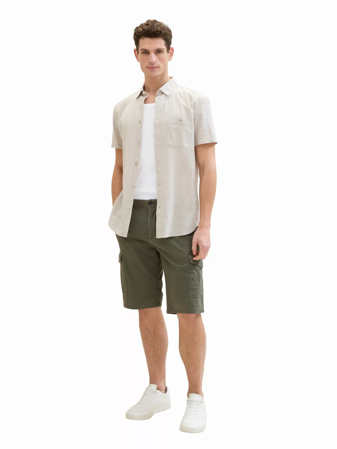 Tom Tailor Herren Cargo Short REGULAR PRINTED CARGO SHORTS - Mid Waist Regu günstig online kaufen