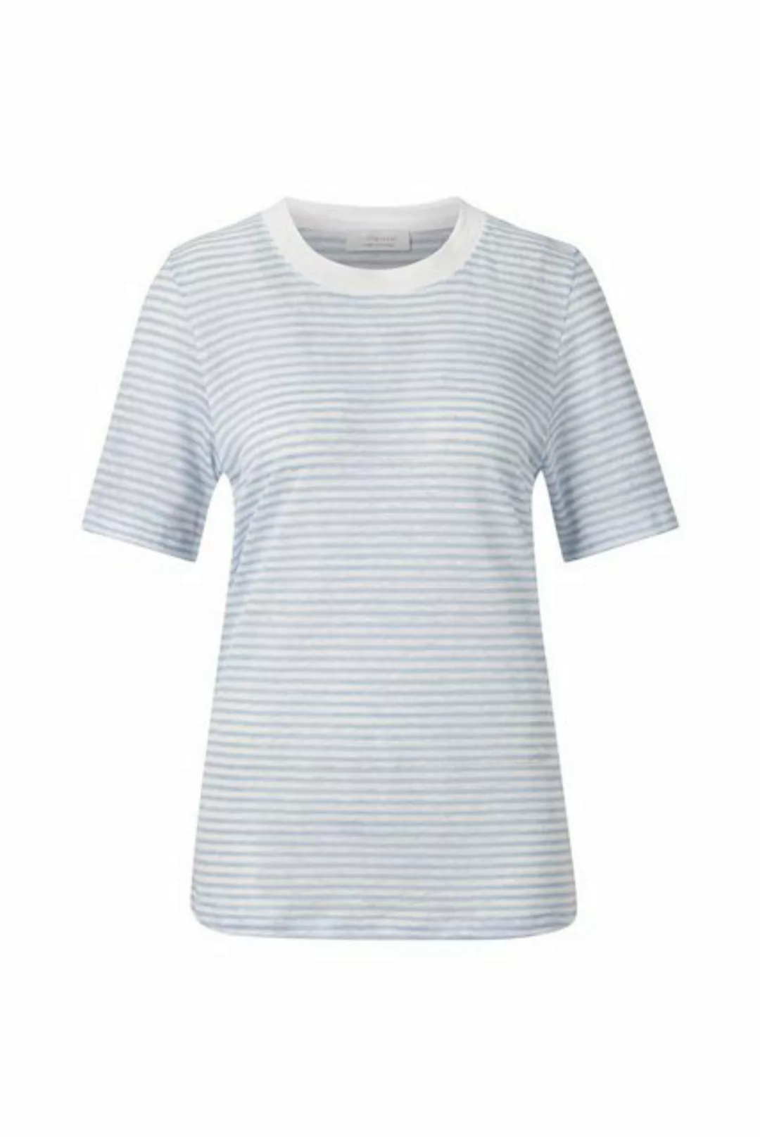Rich & Royal T-Shirt striped linen T-Shirt, cotton blue günstig online kaufen