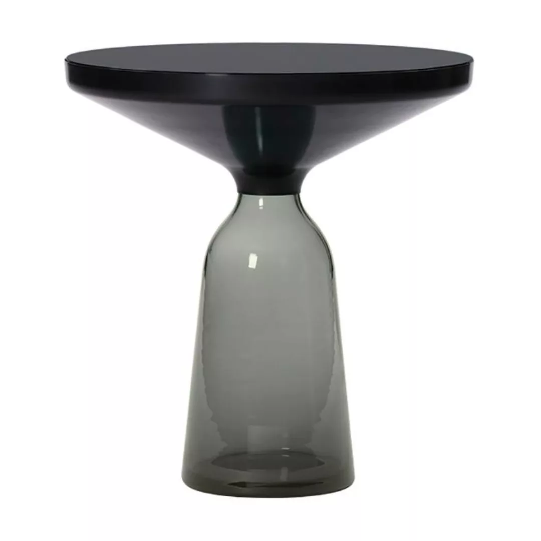 ClassiCon - Bell Side Table Beistelltisch Stahl - quarz-grau/Kristallglas/H günstig online kaufen