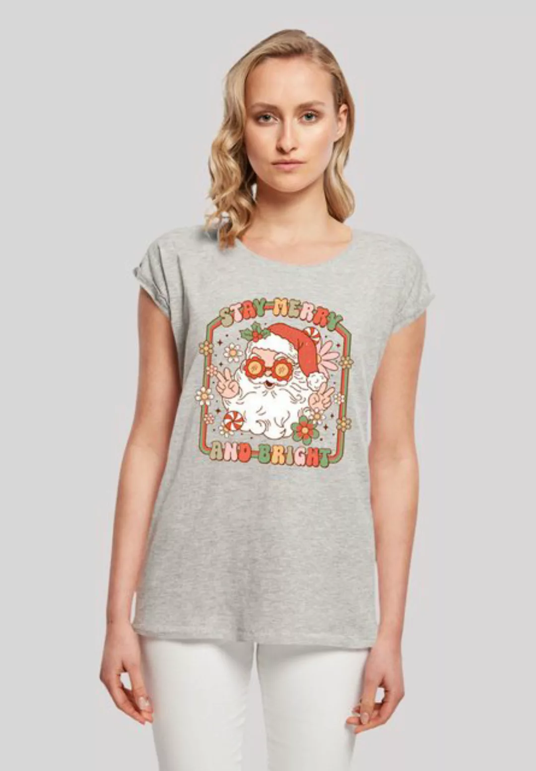 F4NT4STIC T-Shirt "Stay Merry And Bright Hippie Santa", Premium Qualität, W günstig online kaufen