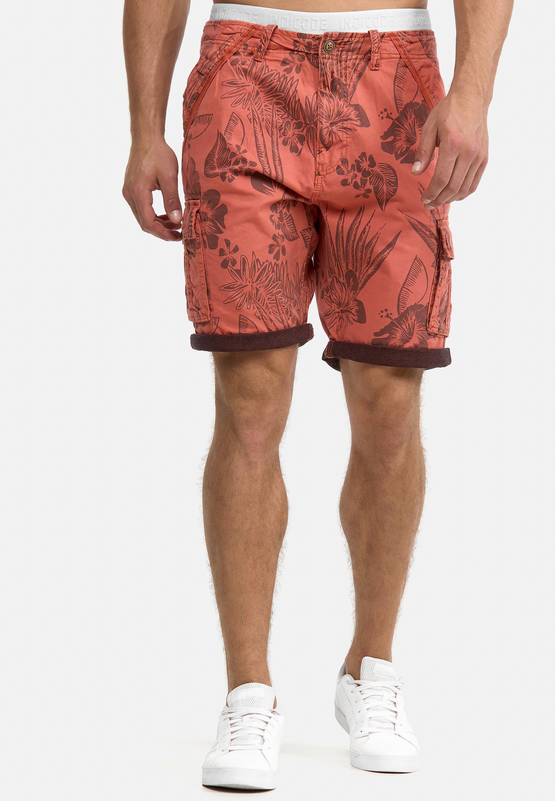 Indicode Cargoshorts Albert Hawaiishorts mit 6 günstig online kaufen