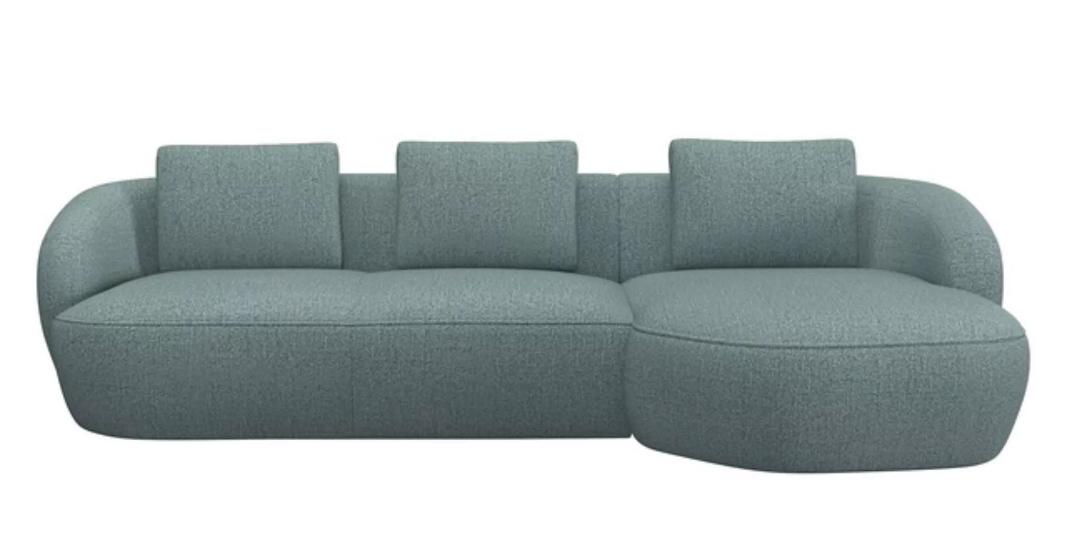 FLEXLUX Wohnlandschaft »Torino, rund, L-Form, Sofa-Ecke mit Recamiere, Long günstig online kaufen