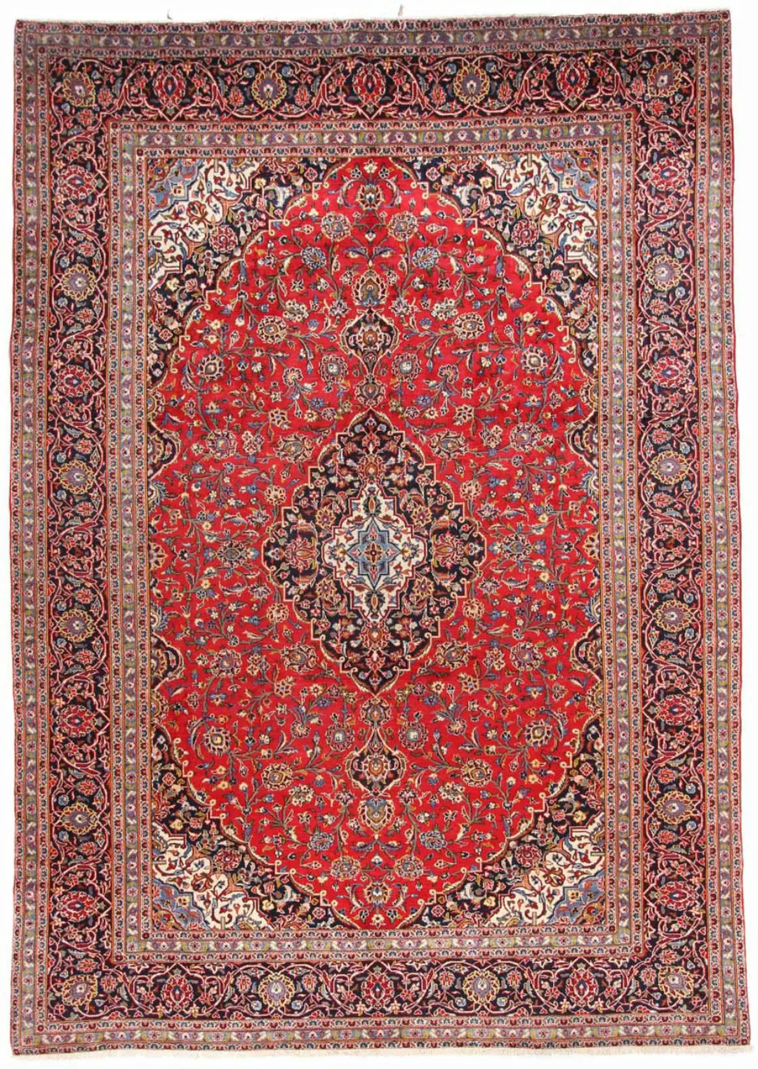 morgenland Wollteppich »Keshan Medaillon Rosso 414 x 292 cm«, rechteckig günstig online kaufen