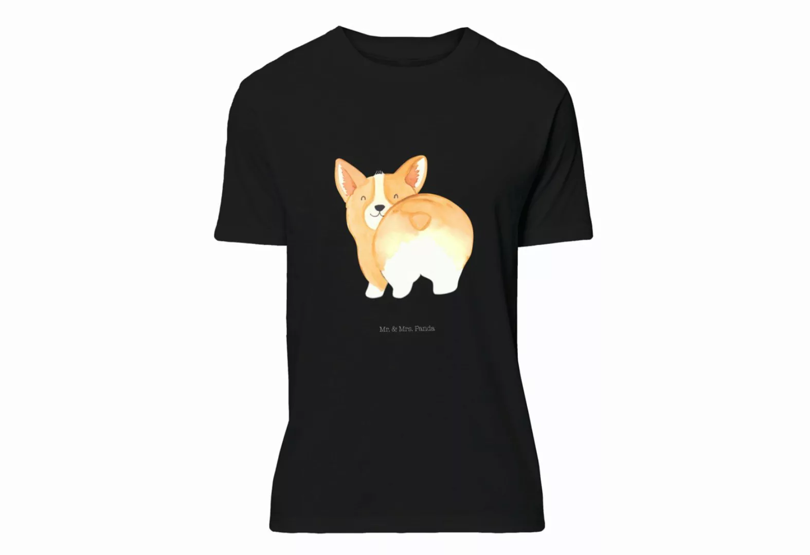 Mr. & Mrs. Panda T-Shirt Corgie Po - Schwarz - Geschenk, Hund, Junggesellen günstig online kaufen