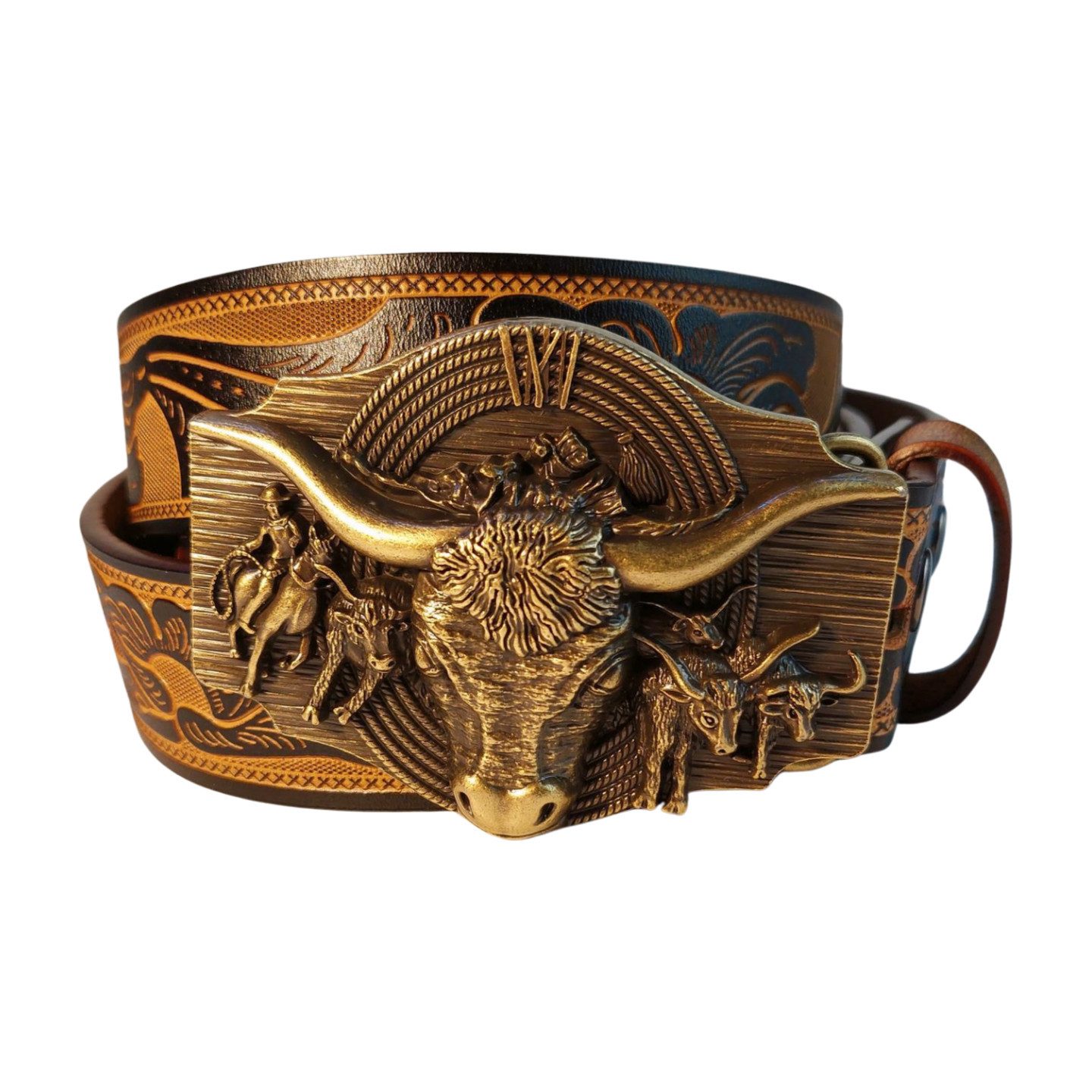 Ware aus aller Welt Ledergürtel Wild günstig online kaufen