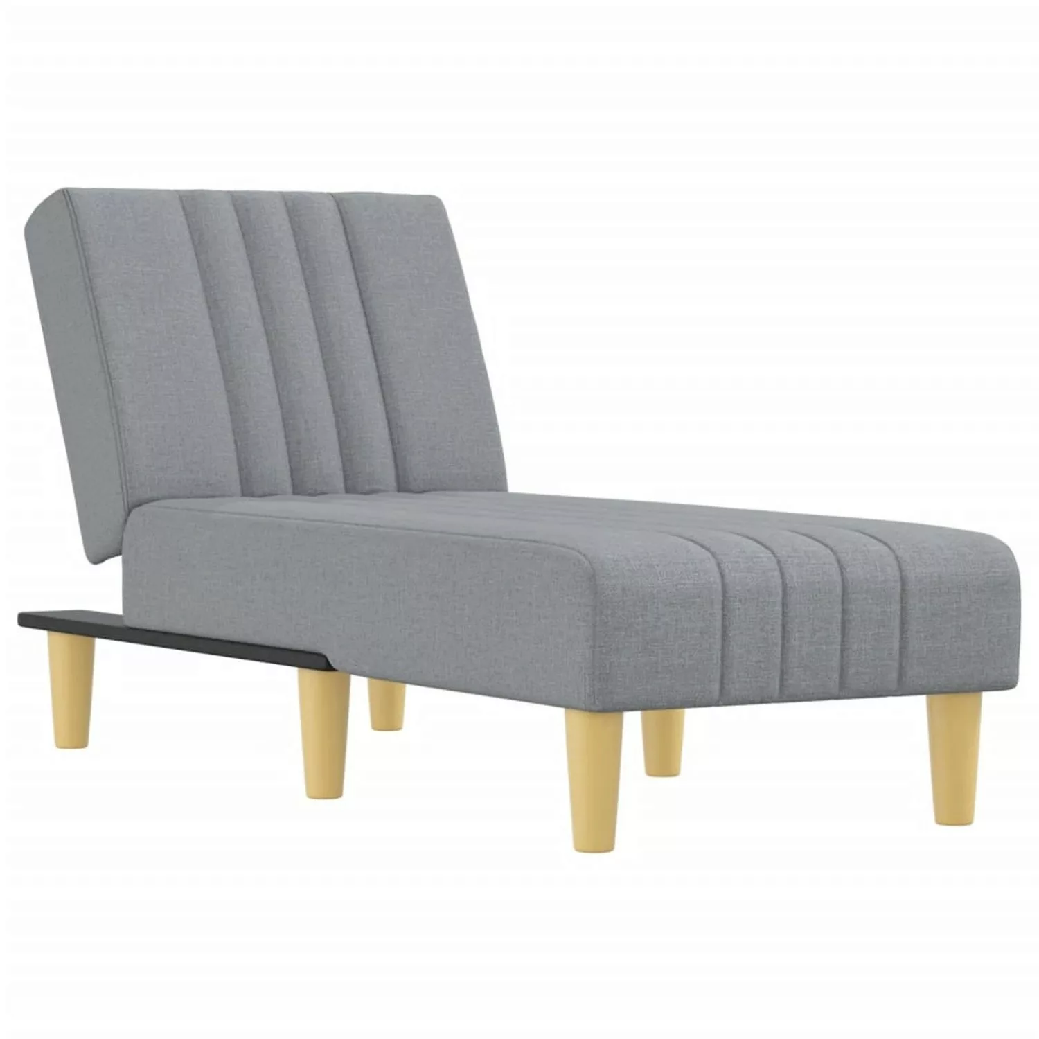 vidaXL Chaiselongue, Liegesofa Hellgrau Stoff günstig online kaufen