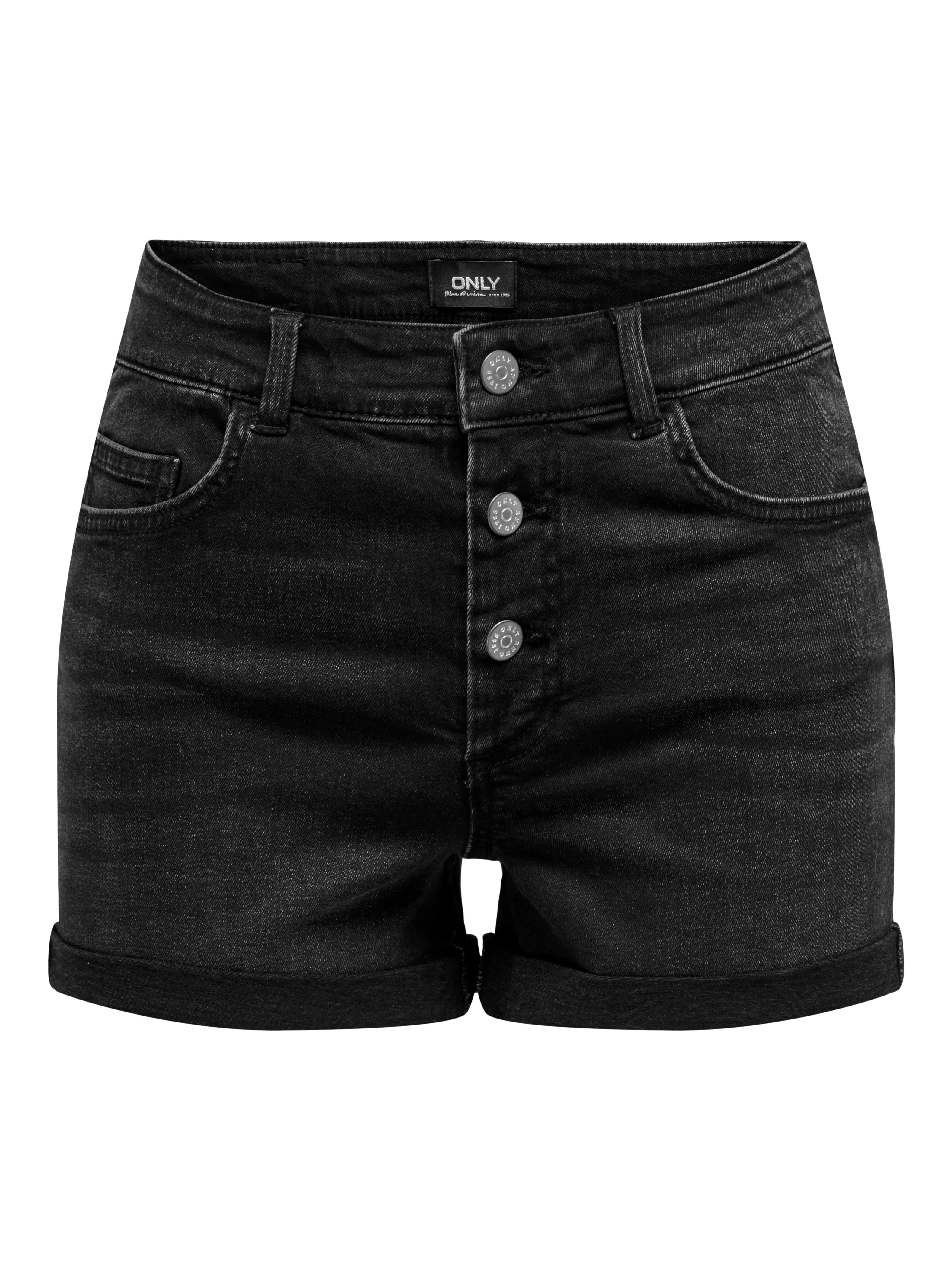 ONLY Shorts "ONLHUSH HW BUTTON FOLD UP SHORTS DNM PIM" günstig online kaufen