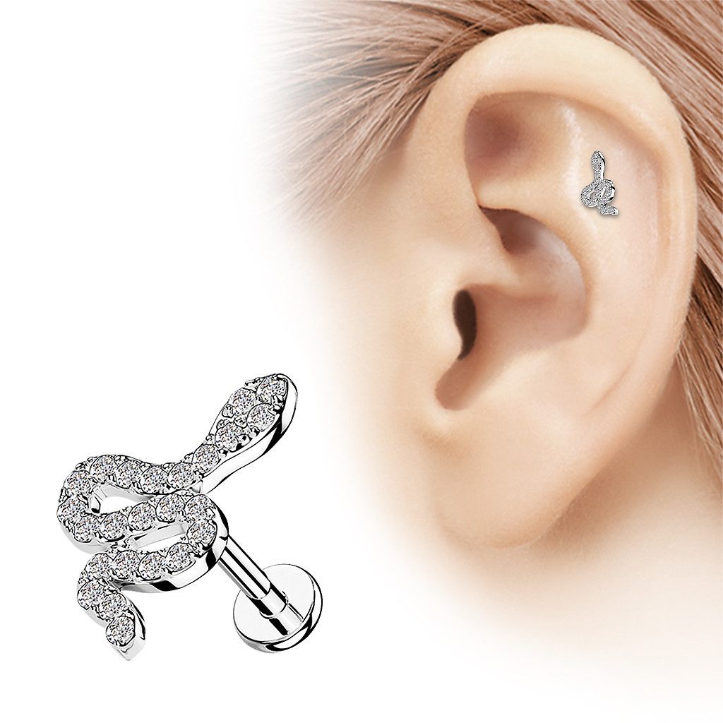 Taffstyle Piercing-Set Tragus Knorpel Piercing flach günstig online kaufen
