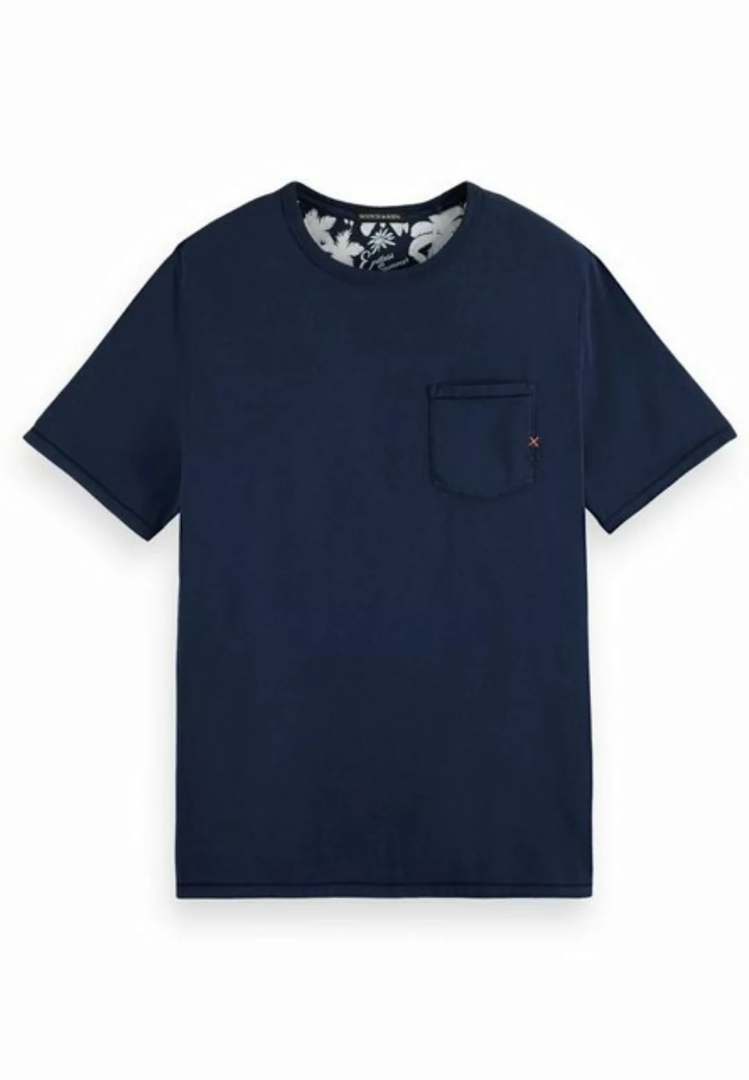 Scotch & Soda T-Shirt Shirt Kurzarmshirt mit R-Neck und Brusttasche (1-tlg) günstig online kaufen