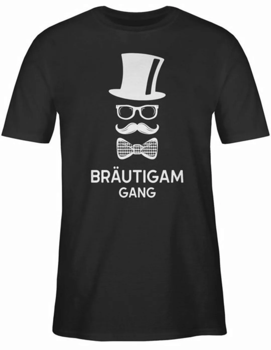 Shirtracer T-Shirt Bräutigam Gang Hipster Team Groom JGA Männer günstig online kaufen