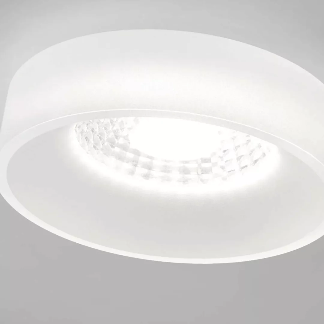LED Deckeneinbaustrahler Iva in Weiß und Transparent-satiniert 5W 480lm IP4 günstig online kaufen