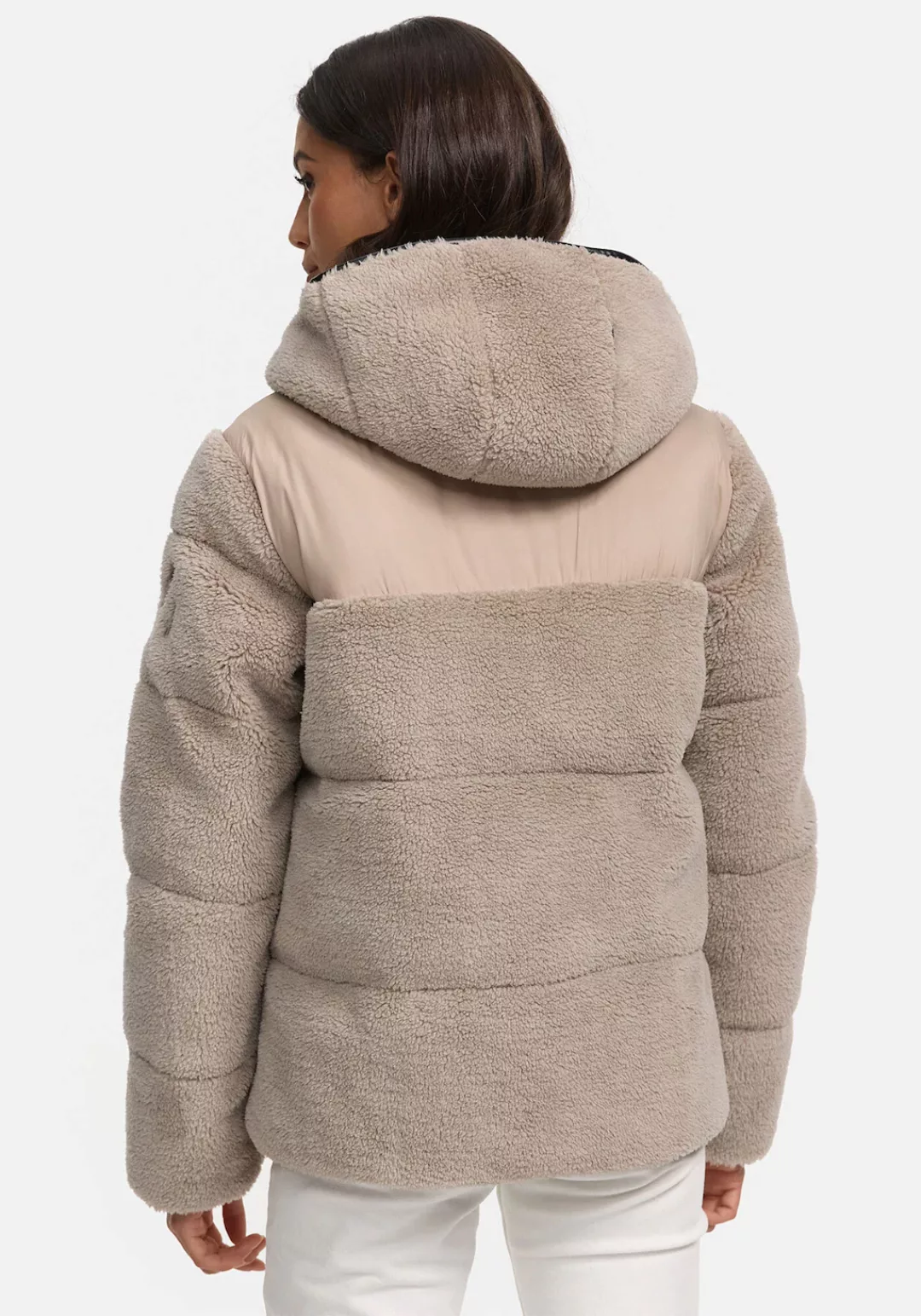 Marikoo Winterjacke Kaguraa warme Teddyfell Sherpa Jacke günstig online kaufen