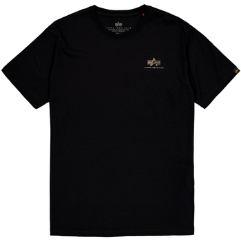 Alpha Industries  T-Shirts & Poloshirts Basic T-Shirt SL TPU - black/shiny günstig online kaufen