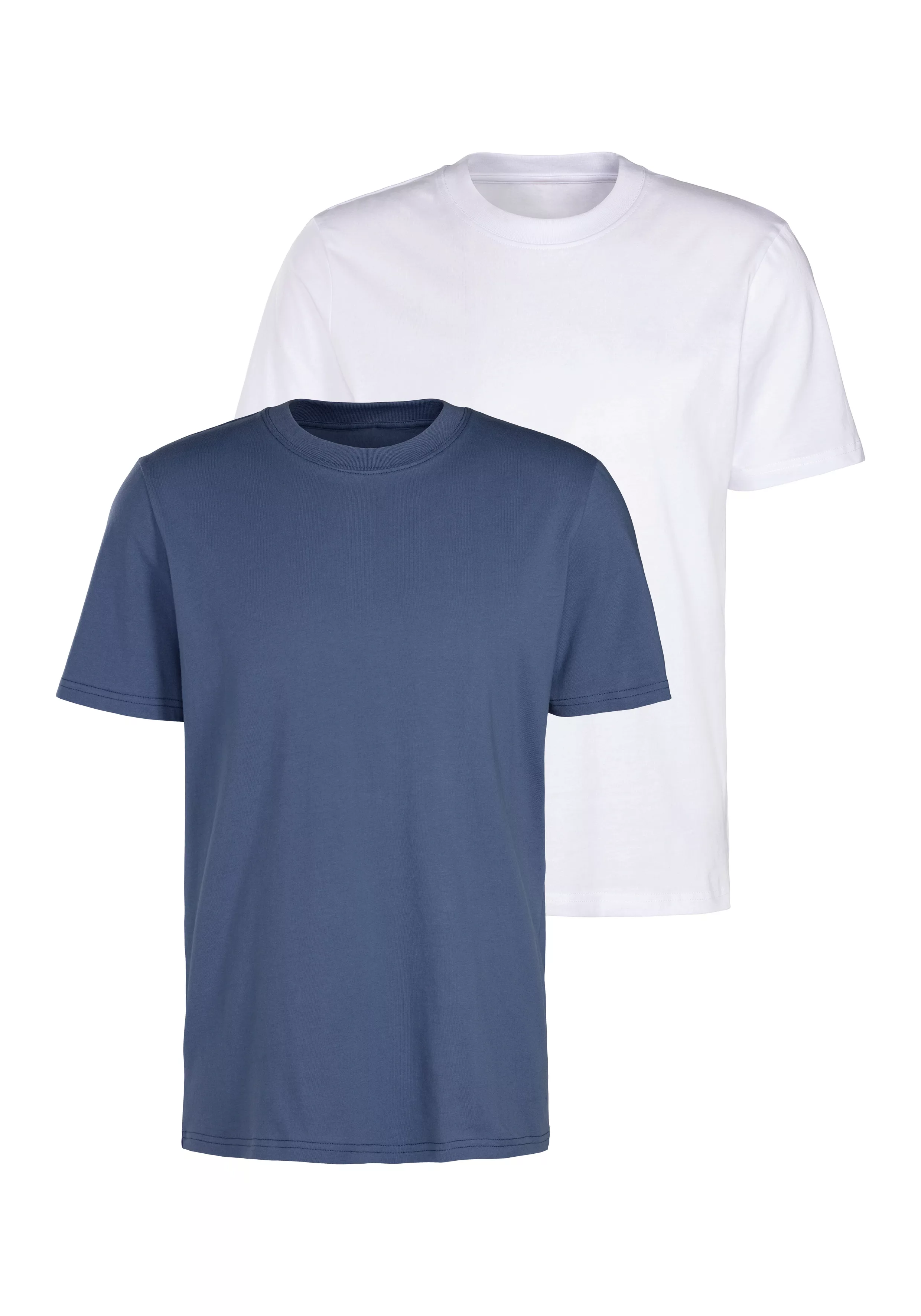 KangaROOS T-Shirt (2er-Pack) Freizeitshirt mit Kurzarm, Rundhals aus reine günstig online kaufen