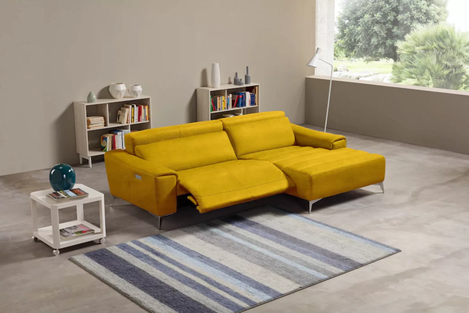 Egoitaliano Ecksofa »Suzette, Designsofa mit hohem Sitzkomfort«, mit Recami günstig online kaufen