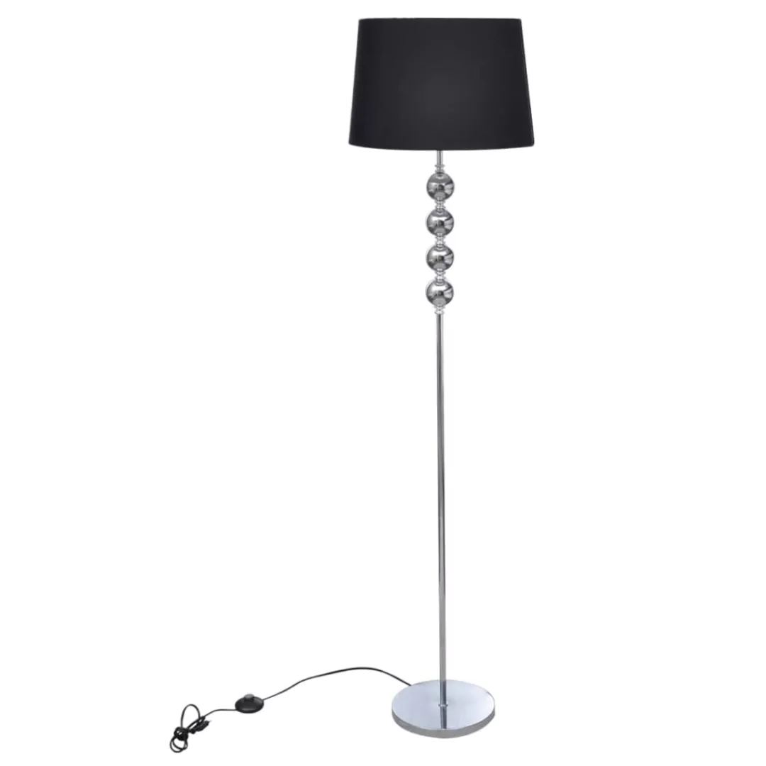 Stehlampe Mit 4-kugel-dekoelement Schwarz günstig online kaufen