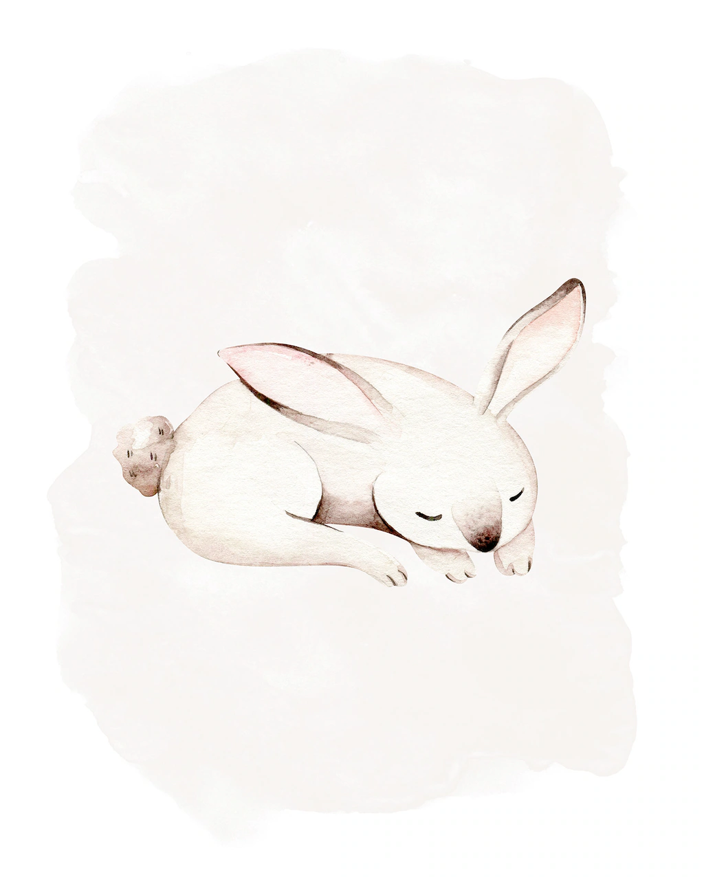 Komar Poster »Sleepy Bunny«, (1 St.), Kinderzimmer, Schlafzimmer, Wohnzimme günstig online kaufen