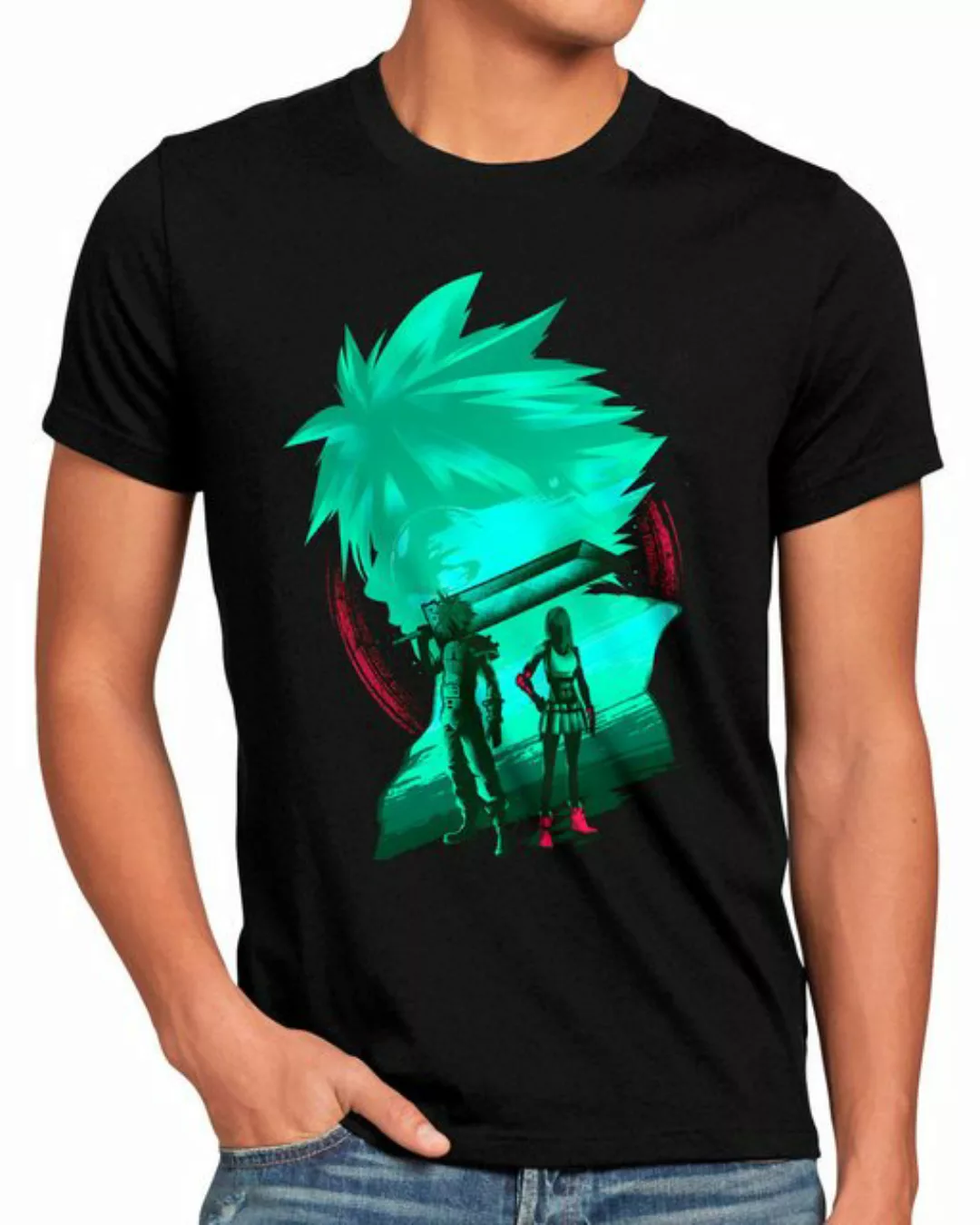 style3 Print-Shirt Herren T-Shirt Fantasy Team final fantasy 7 VII rebirth günstig online kaufen