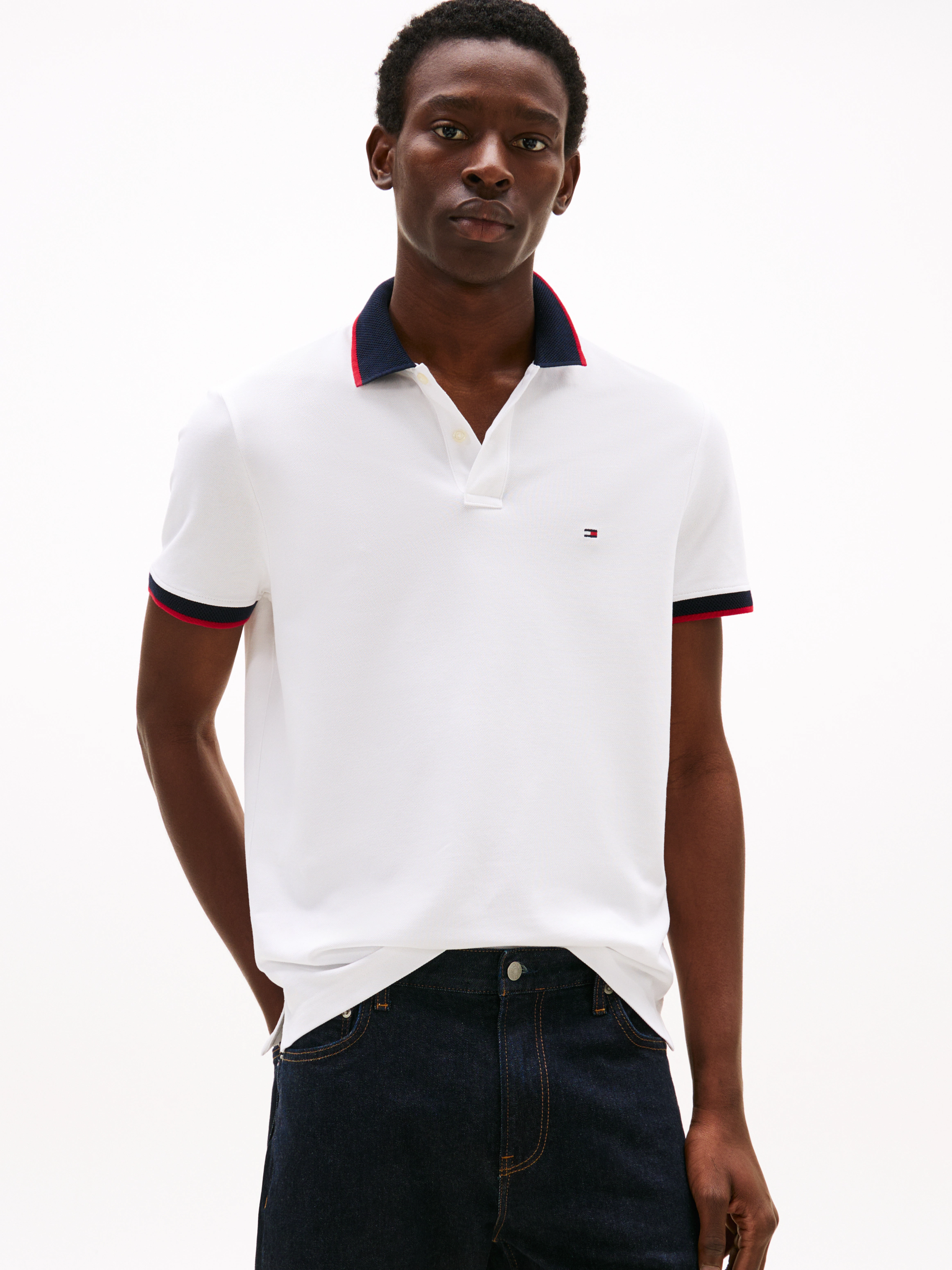 Tommy Hilfiger Poloshirt "CONTRAST COLLAR CUFF REG POLO" günstig online kaufen