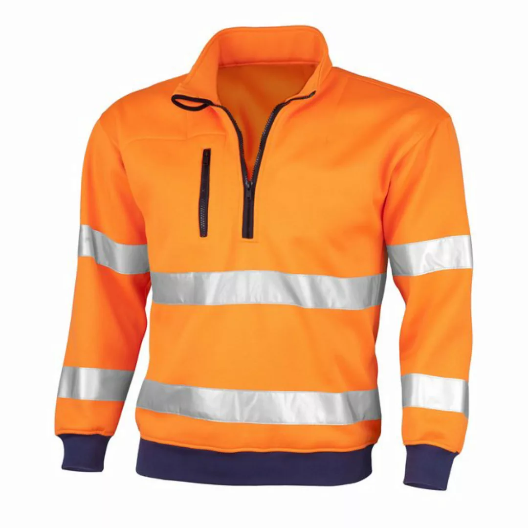 Qualitex Workwear Sweatshirt signalfarbener Arbeitspullover für PROfessiona günstig online kaufen