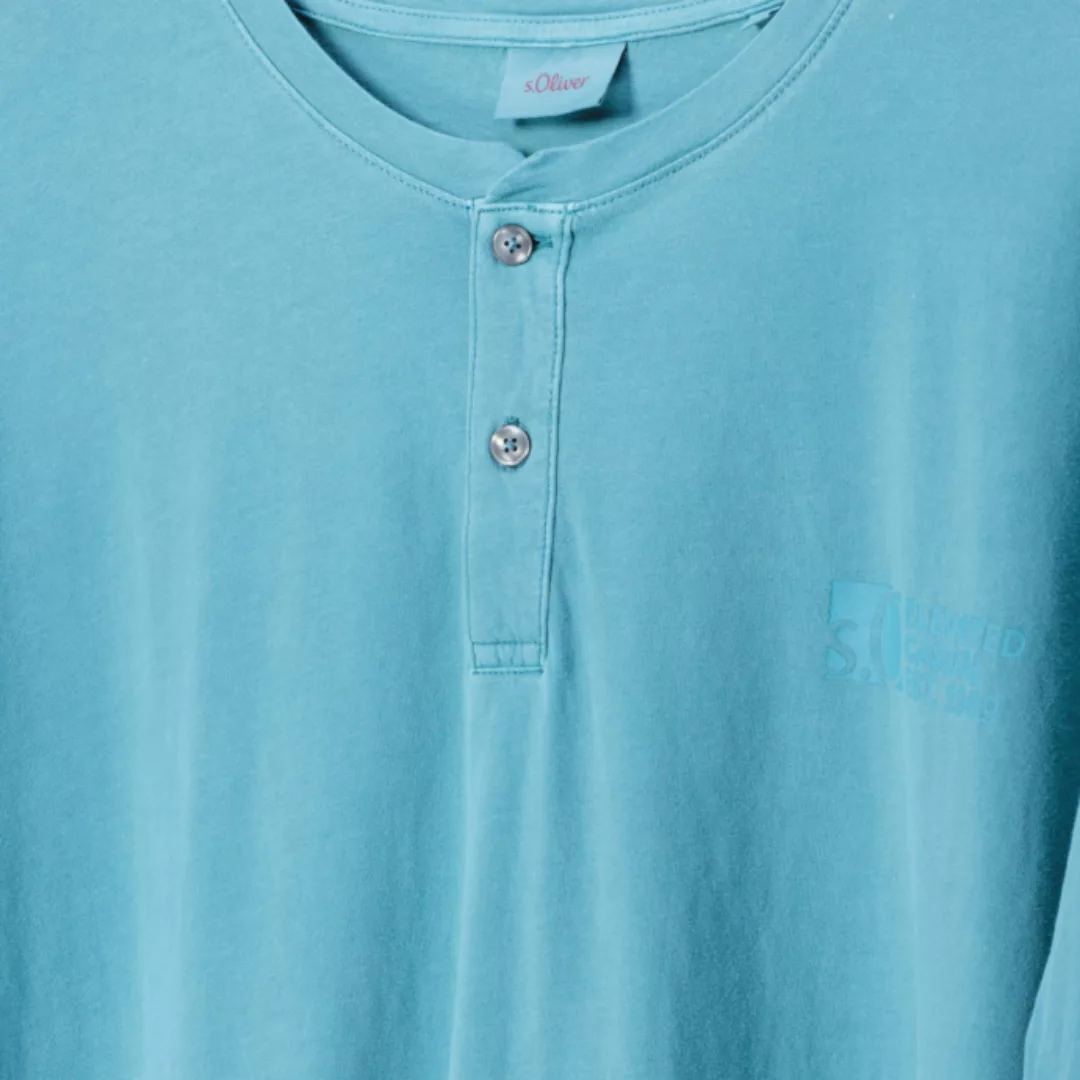 s.Oliver T-Shirt mit Serafinokragen günstig online kaufen