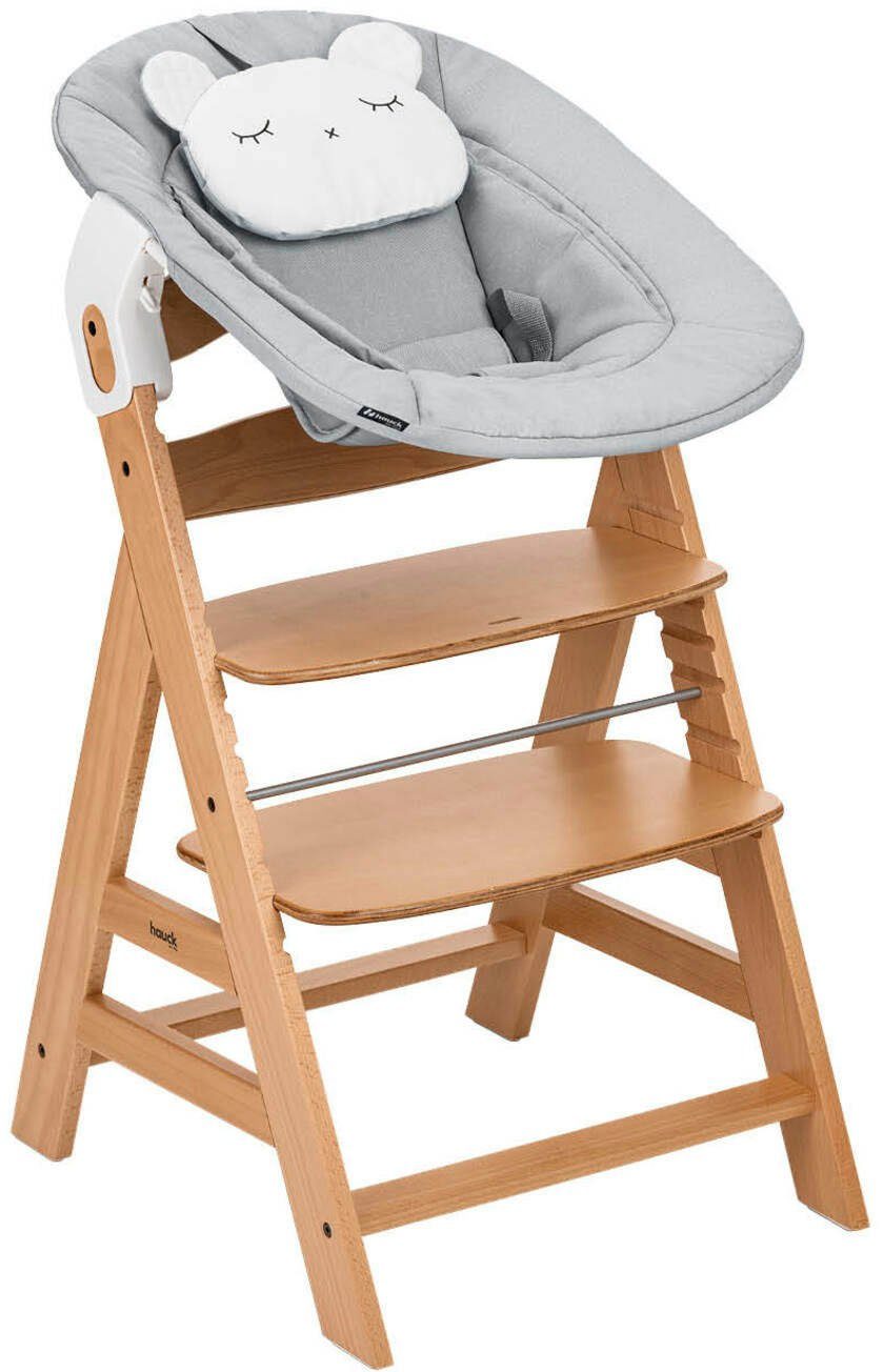 Hauck Hochstuhl Alpha Newborn Set, Nature günstig online kaufen