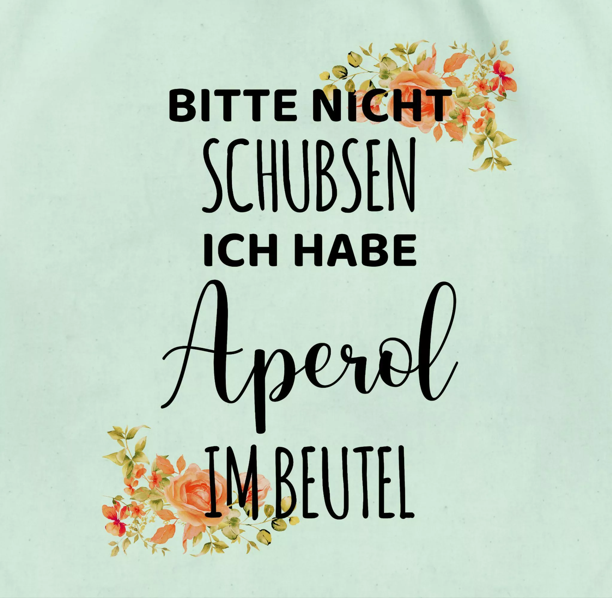 Shirtracer Turnbeutel Bitte nicht schubsen ich günstig online kaufen